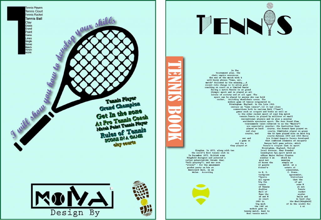 Tennis Cover Book Design