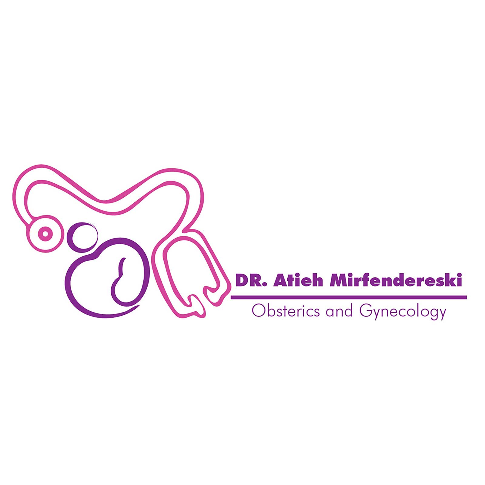 Dr Atieh Mirfendereski logo design