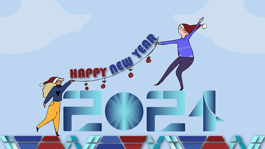 Happy New Year 2024 Poster Design