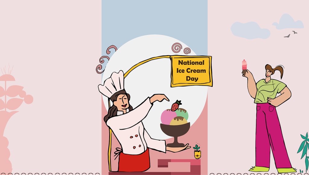 National Ice Cream Day Illustration by Miracle Portal