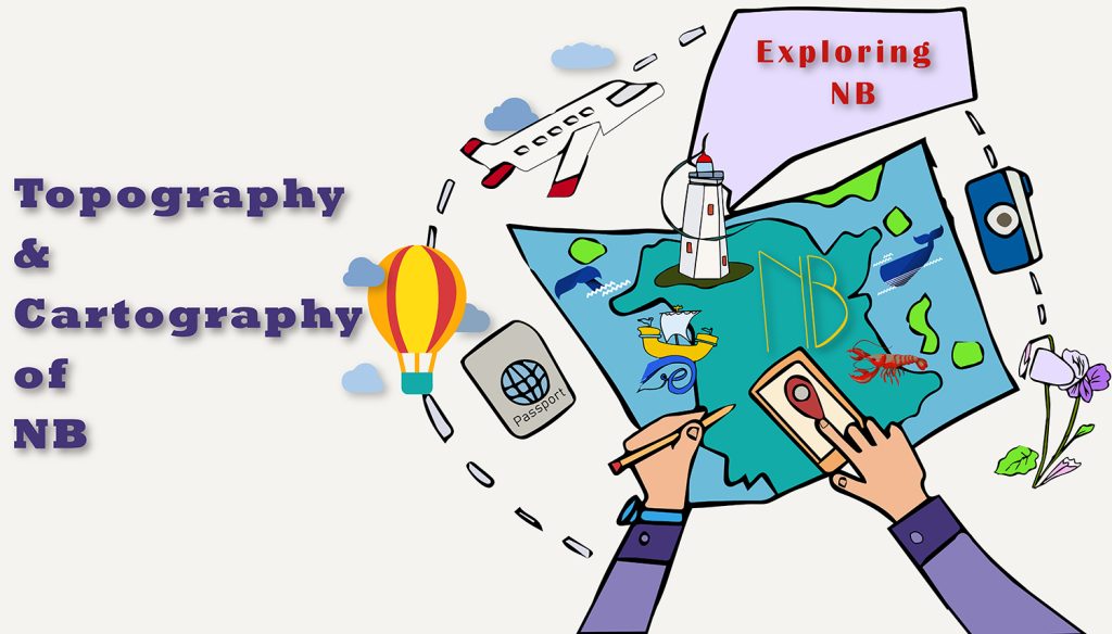 Topography and Cartography of New Brunswick: A Detailed Illustration