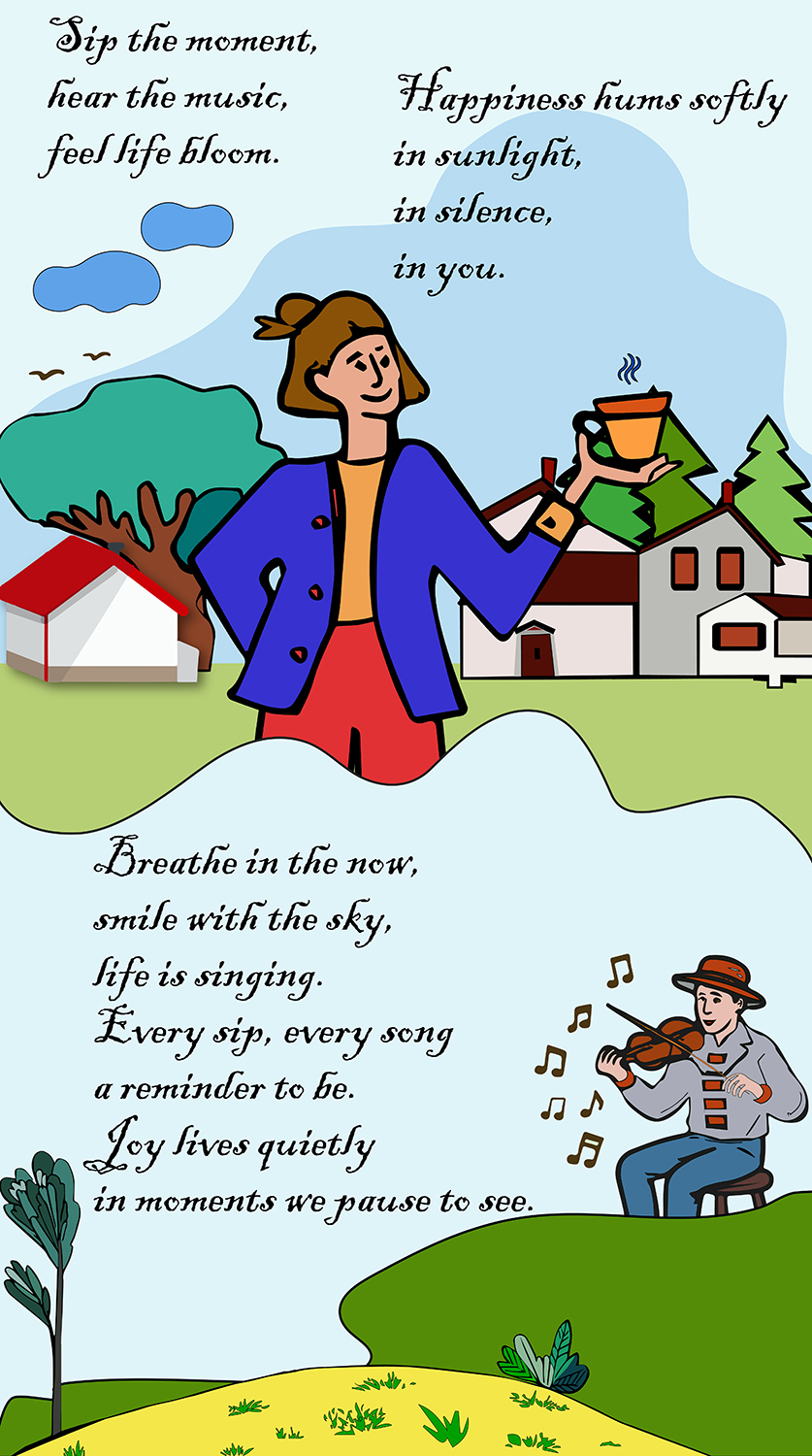 Smile — life is happening now.