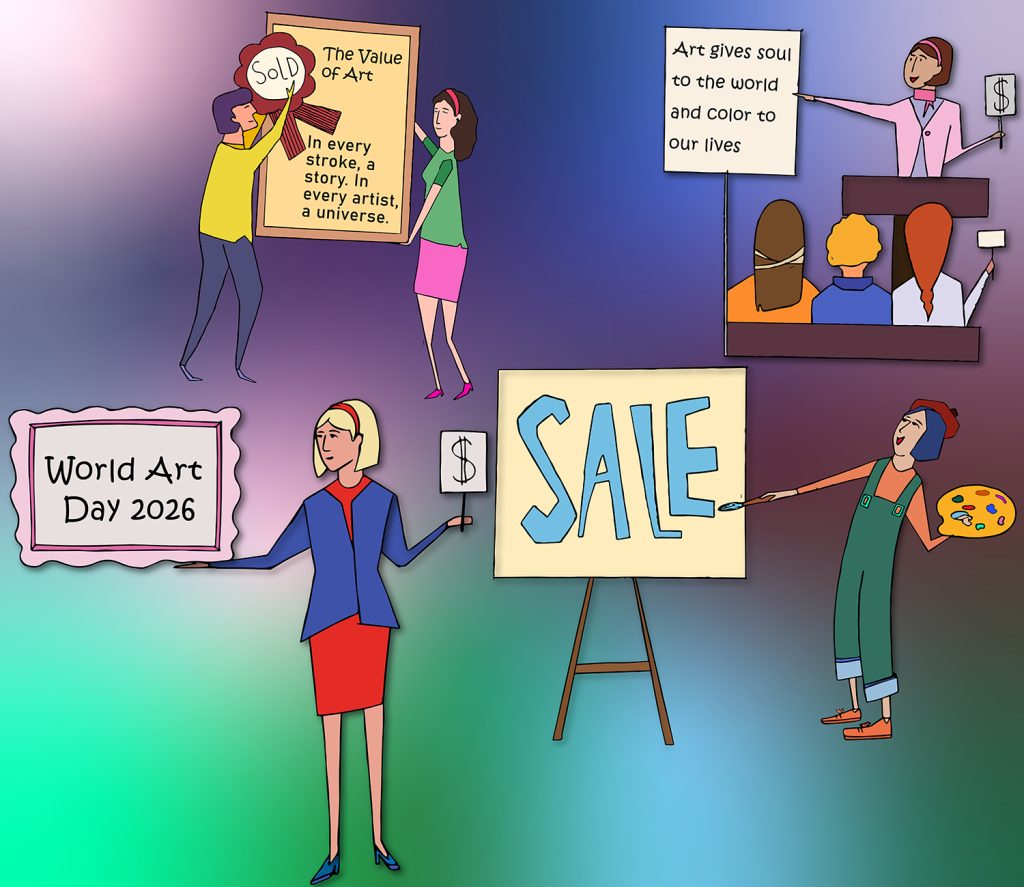 World Art Day 2026 Poster Design – Celebrating Creativity, Expression, and the Value of Art