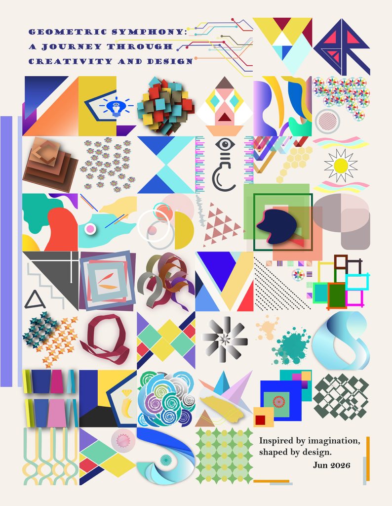 Geometric Symphony: Exploring Creativity Through Shapes, Colors, and Imagination